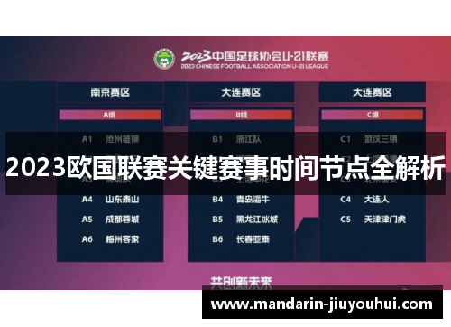 2023欧国联赛关键赛事时间节点全解析