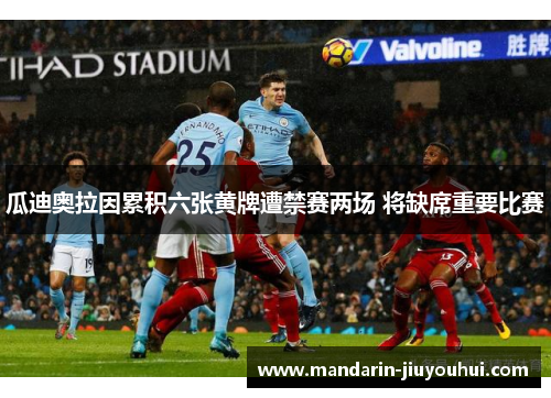 瓜迪奥拉因累积六张黄牌遭禁赛两场 将缺席重要比赛